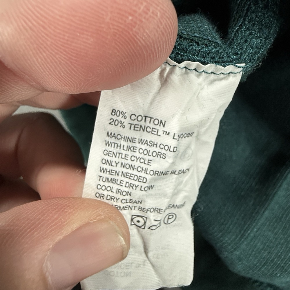 Tommy Bahama Mens Quarter Zip Pullover Sweater Reversible Green Cotton Size XL - Picture 4 of 6